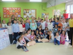 Zajęcia z pierwszej pomocy w świetlicach klas: 3c, 3d i 3e