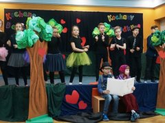 Koncert z okazji Dnia Babci i Dziadka w klasach 3e i 3i