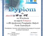 Zdobyliśmy pierwsze miejsce w IX Językowym Przeglądzie Małych Form Teatralnych!