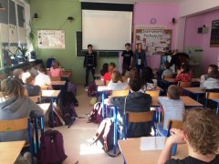 Warsztaty prowadzone przez gimnazjalistów