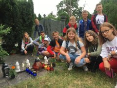 Odwiedziny na grobie patrona Bolesława Orlińskiego